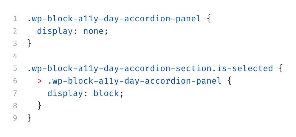 accordion panel sass